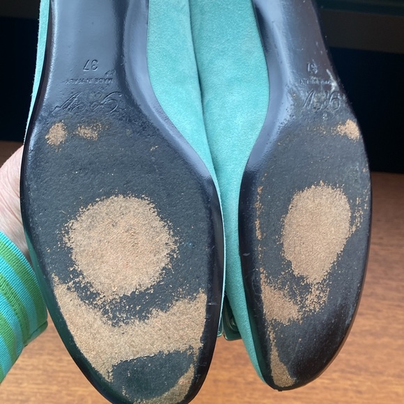 Roger Vivier suede flats with silver heel - Picture 7 of 11